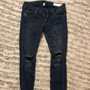 Rag & Bone Skinny Dark Wash Jeans